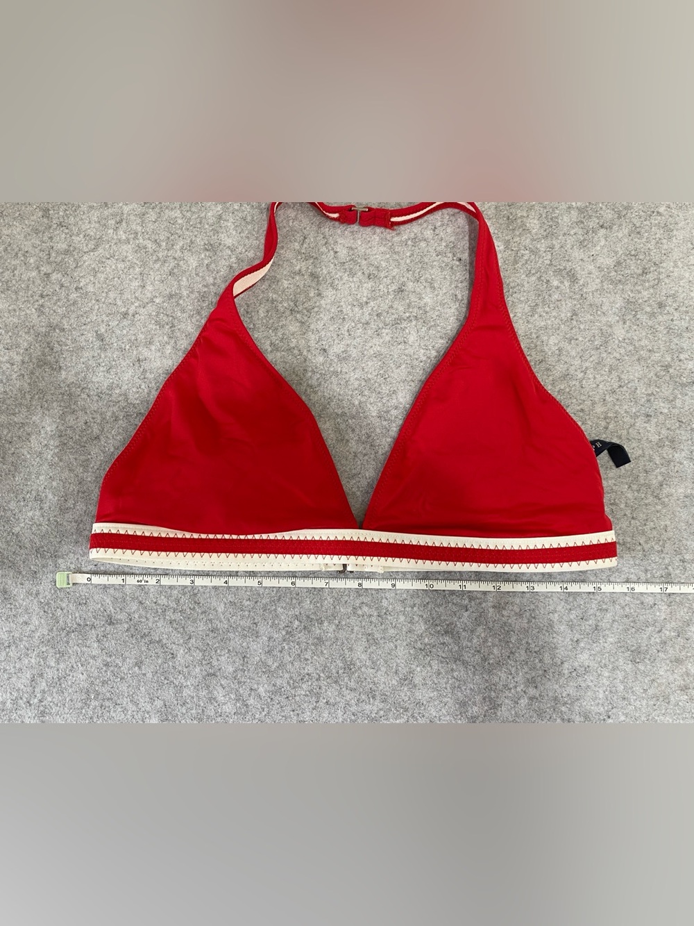 Ralph Lauren Vintage Y2K Red White Bikini Swim Skirt 3 Piece Set Sz L - Picture 12 of 16